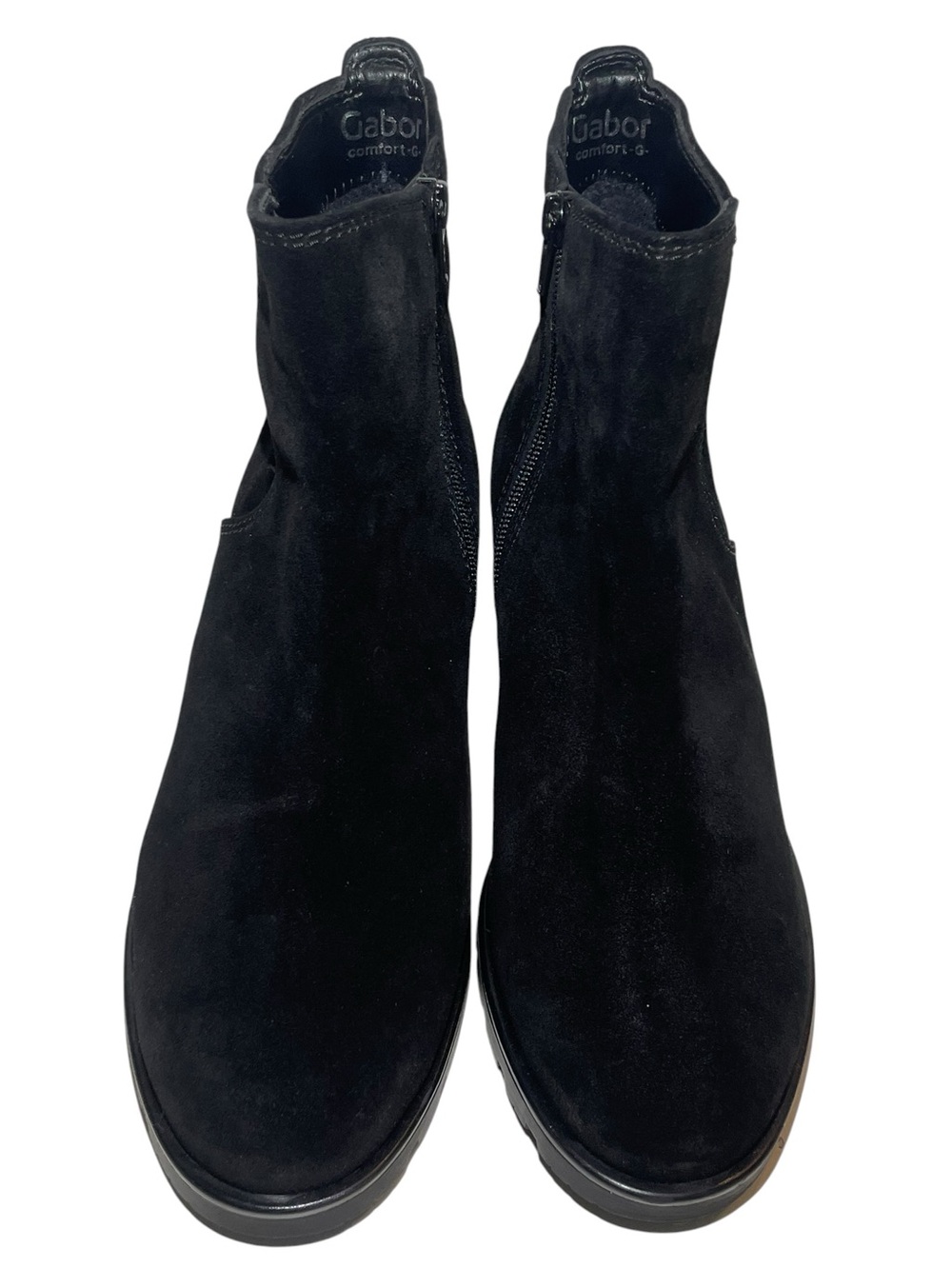 Gabor Comfort G Ankle Bootie Black Suede Leather US Women 8.5-9 M